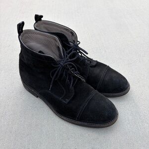 All Saints Harland black suede boot